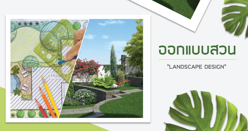 บริการออกแบบสวน 3D พร้อมวัดพื้นที่ถึงหน้าบ้าน - สวนลุงบุญ รับจัดสวน ชลบุรี  ระยอง พัทยา ทีมงานมืออาชีพ มีหน้าร้าน